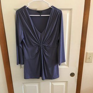 Purple Daisy Fuentes Front Knot Blouse